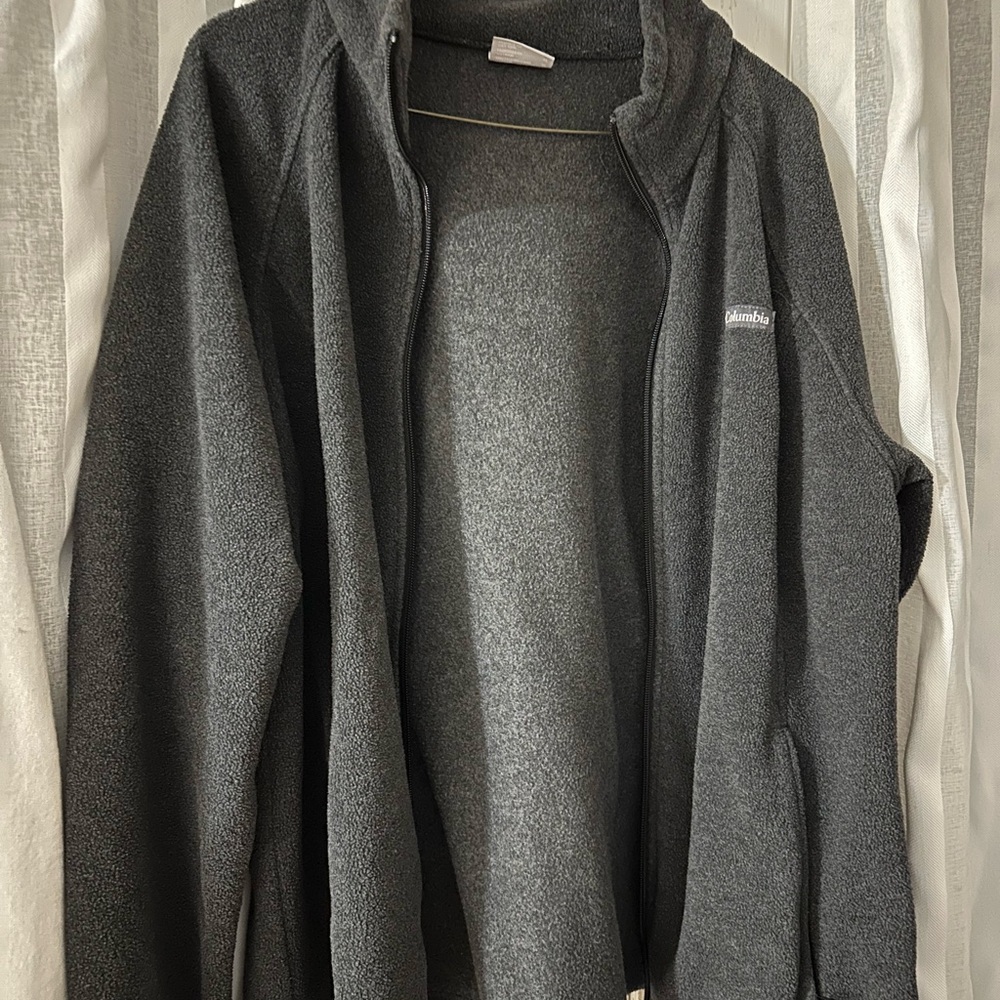 Columbia Men's Charcoal Zip-Up Sweater
